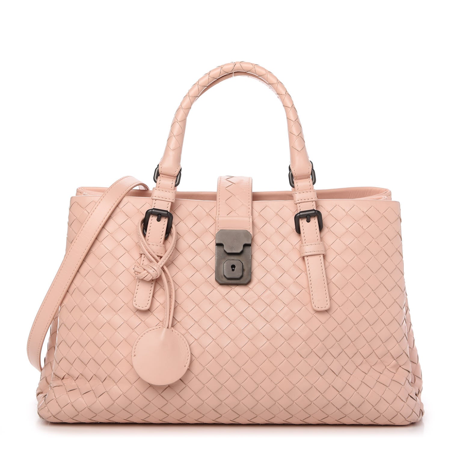 Bottega Veneta Light Calf Intrecciato Small Roma Flamingo 1 of 10