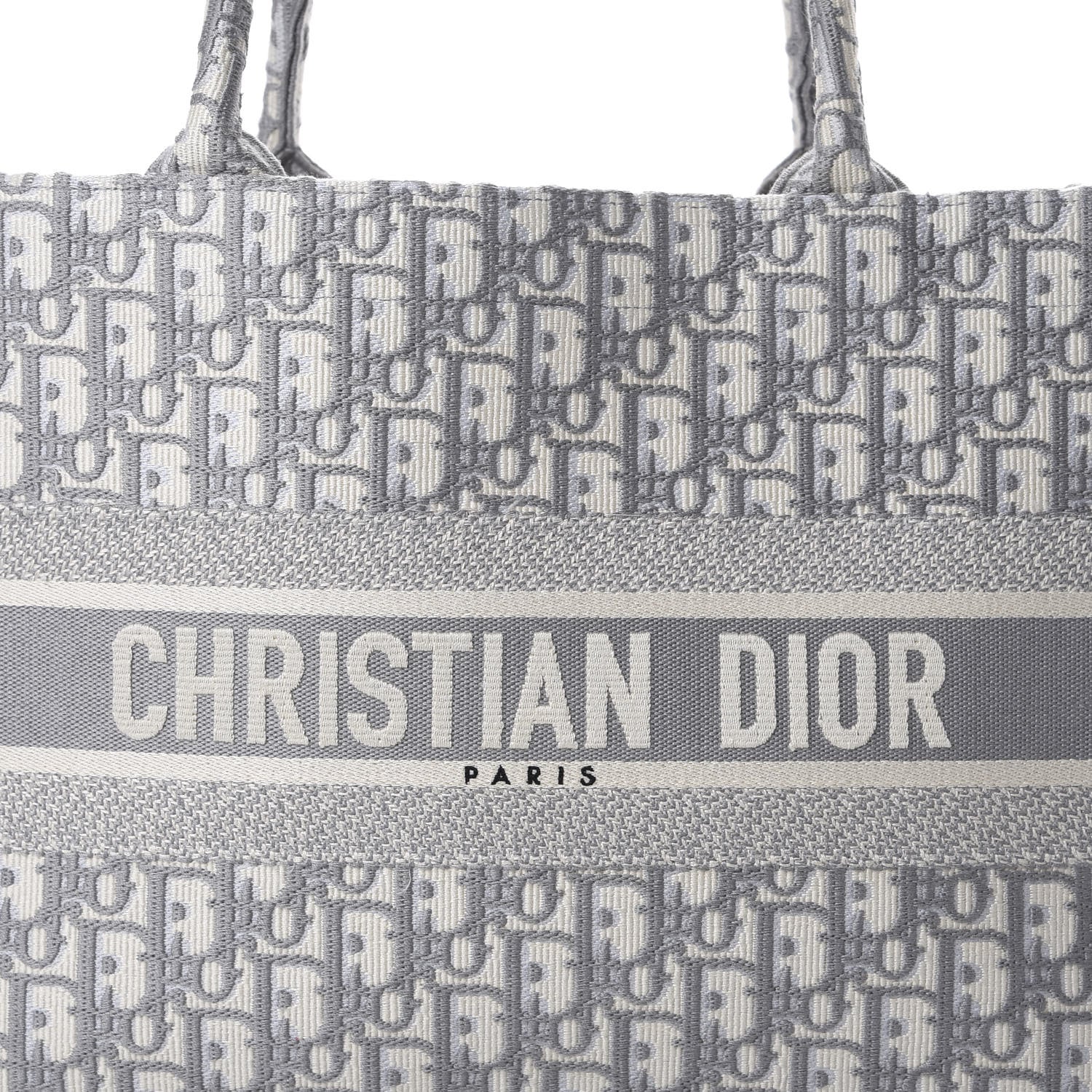 Christian Dior Oblique Medium Book Tote Grey 9 of 10