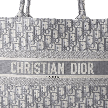 Christian Dior Oblique Medium Book Tote Grey 9 of 10