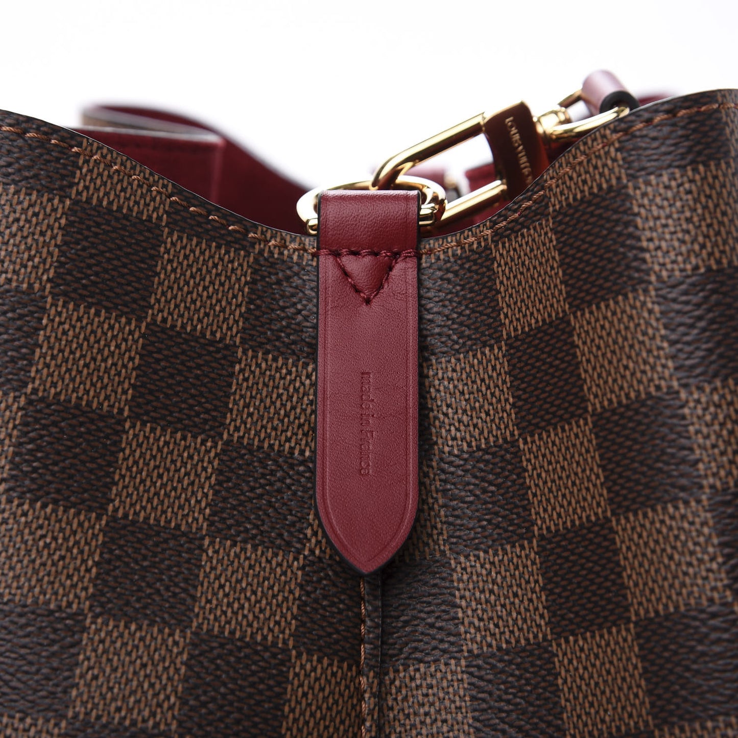 Damier Ebene Neonoe MM Cherry Berry