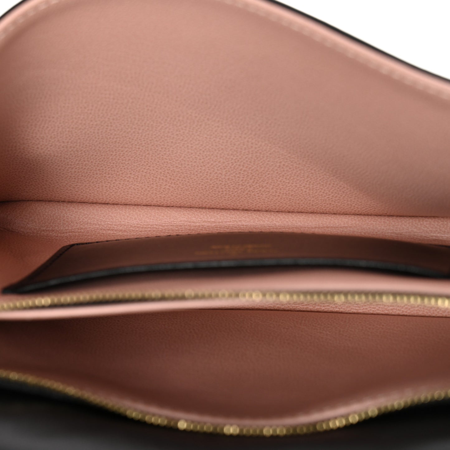 Lambskin Embossed Monogram Pochette Coussin Black