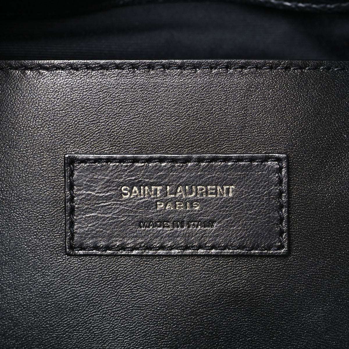 Saint Laurent Grain De Poudre Medium West Hollywood Monogram Fold-Over Black 6 of 9