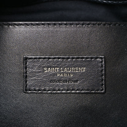 Saint Laurent Grain De Poudre Medium West Hollywood Monogram Fold-Over Black 6 of 9