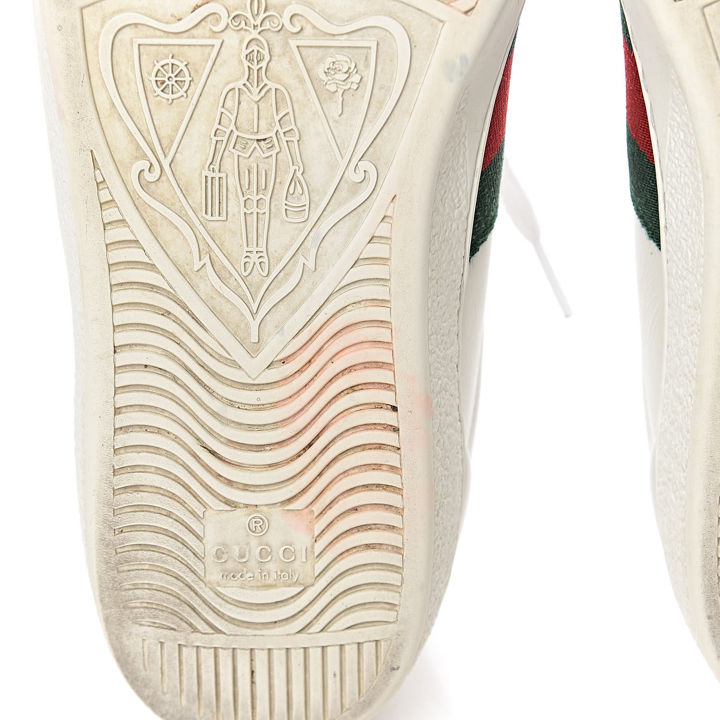 Miro Soft Calfskin Laminated Ayers Web Bee Embroidered Mens Ace Sneakers 7.5 White Red Flame Green