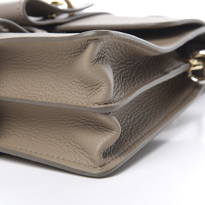 Chloe Shiny Grained Calfskin Small Aby Day Shoulder Bag Motty Grey 11 of 12