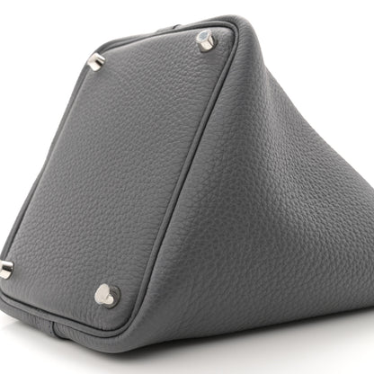 Hermes Taurillon Clemence Picotin Lock 18 PM Ardoise 10 of 11