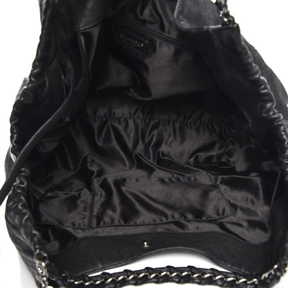 Chanel Distressed Caviar XL Coco Cabas Black 6 of 14