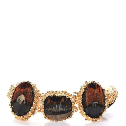 Chanel Feather CC Bracelet Gold 1 of 8