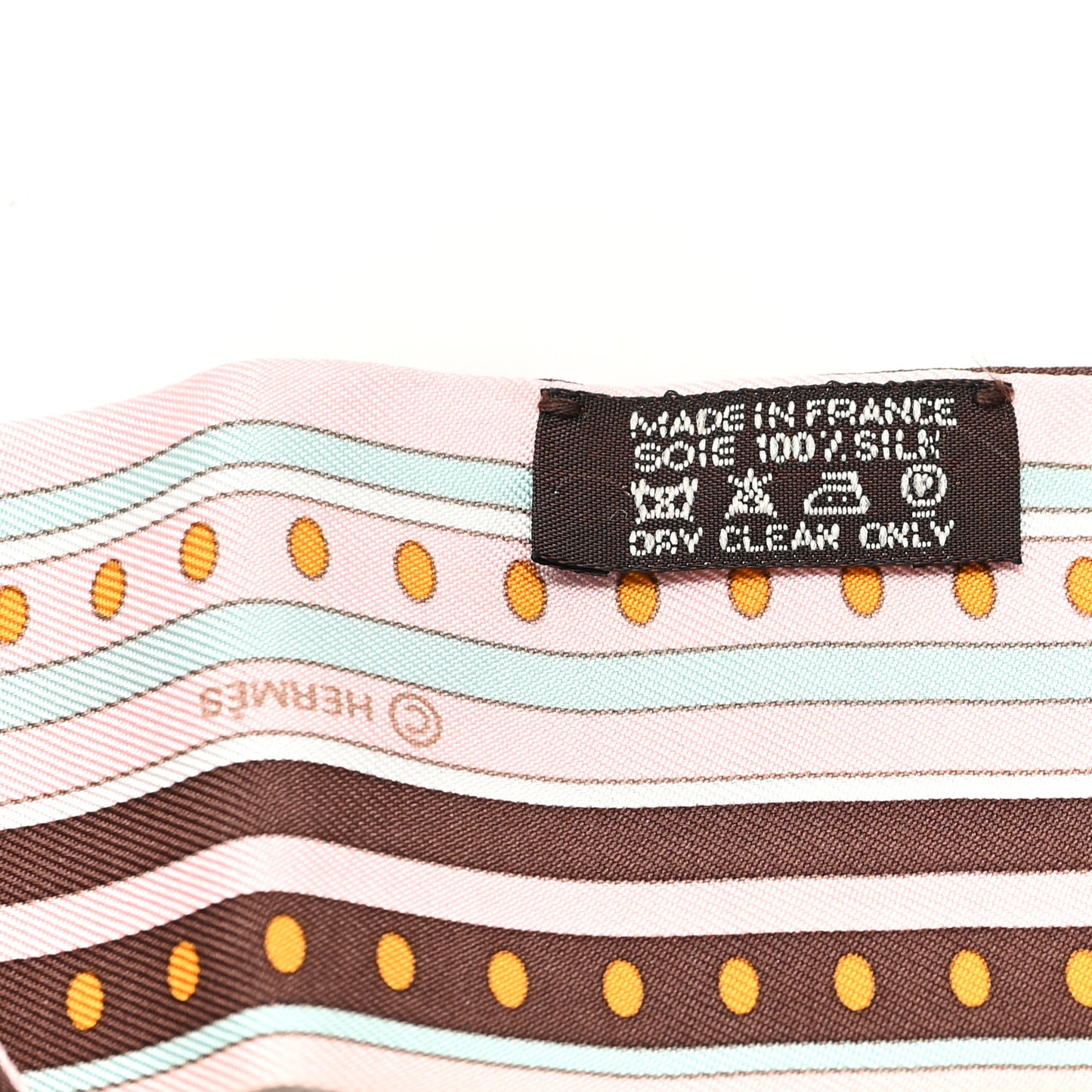 Silk Sequences Twilly Rose Pale Chocolat Vert D'Eau