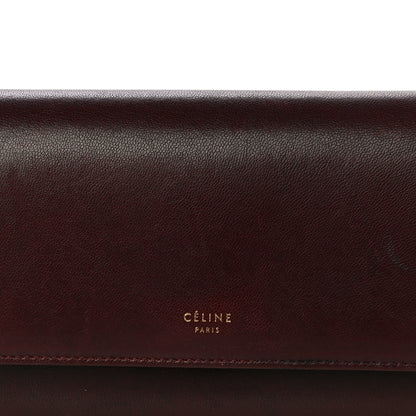 Celine Goatskin Large Flap Wallet Burgundy 7 of 15