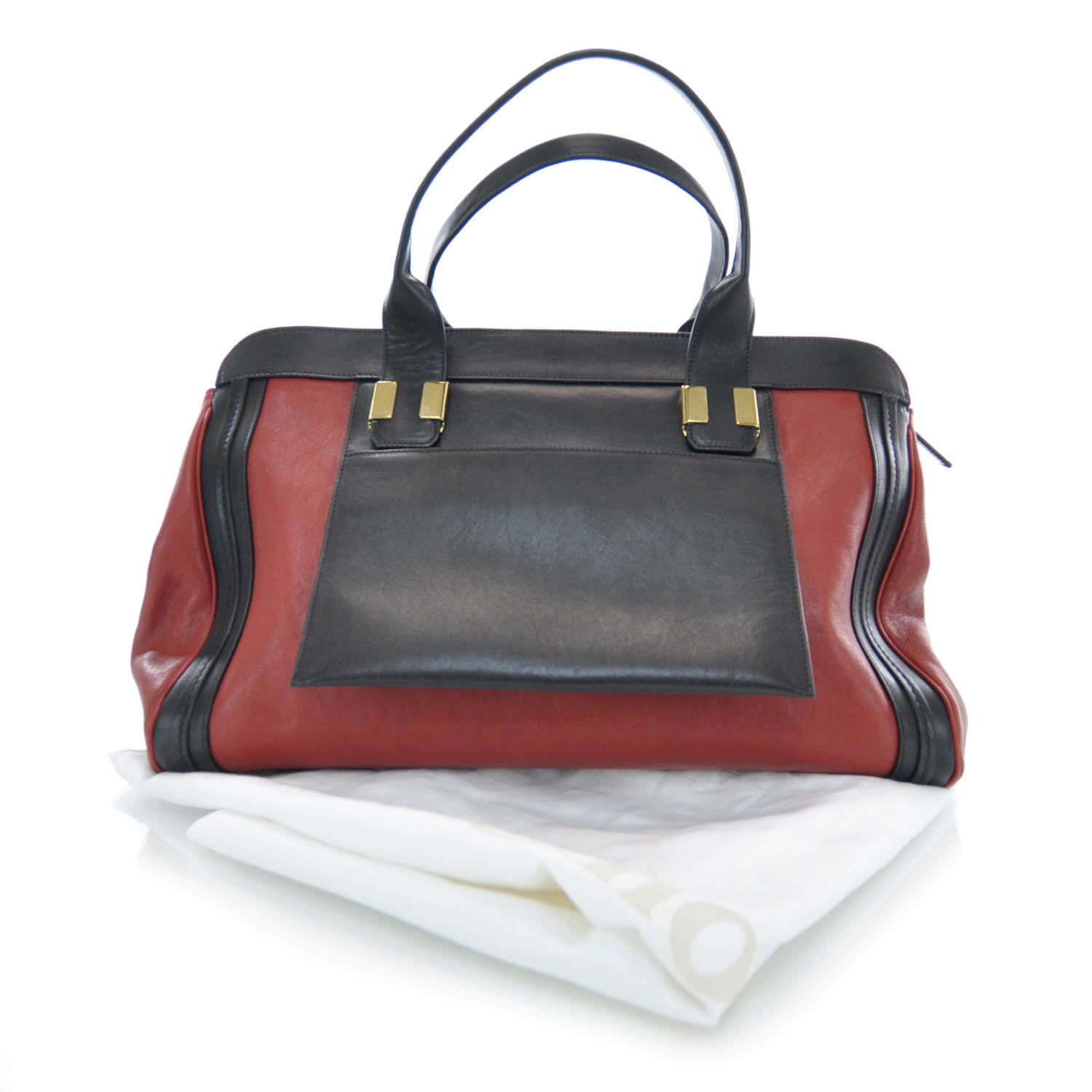Chloe Leather Large Alice Satchel Holly Berry 3 of 9