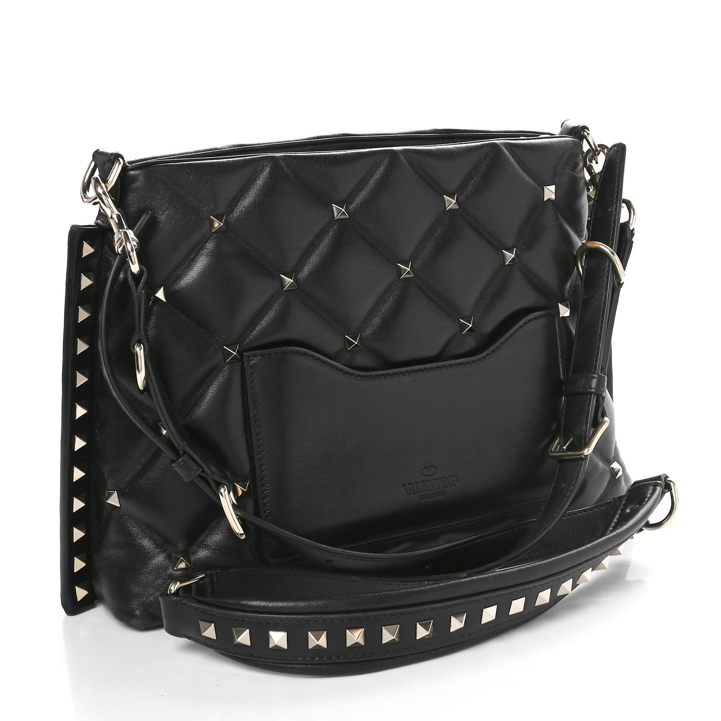 Nappa Candystud Shoulder Bag Black