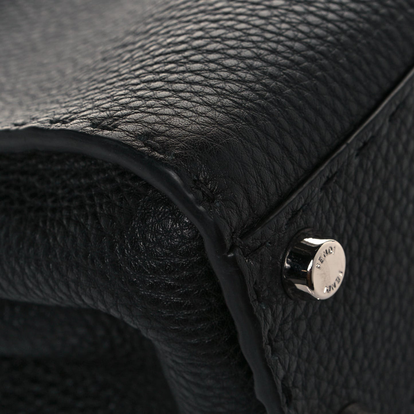 Cuoio Romano Selleria Bi-Color Mini Peekaboo Iconic Satchel Black Mou