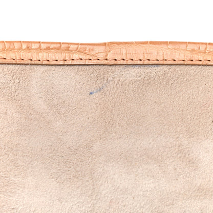 Nancy Gonzalez Crocodile Foldover Clutch Beige 11 of 11