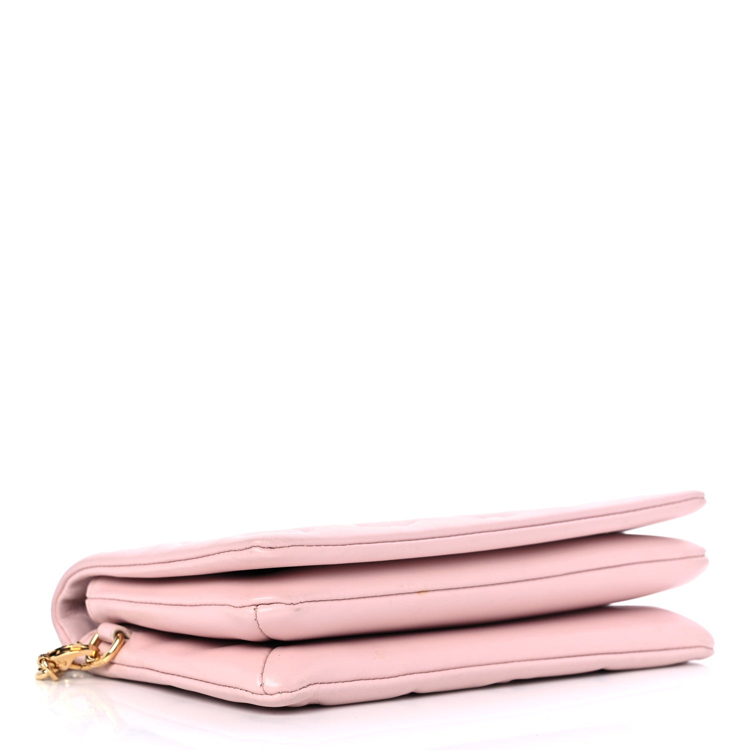 Louis Vuitton LOUIS VUITTON Lambskin Embossed Monogram Pochette Coussin Rose 4 of 9