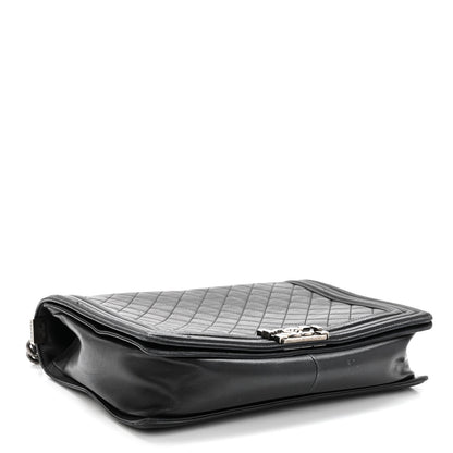 Chanel Lambskin Quilted Large Boy Flap Black 4 of 10
