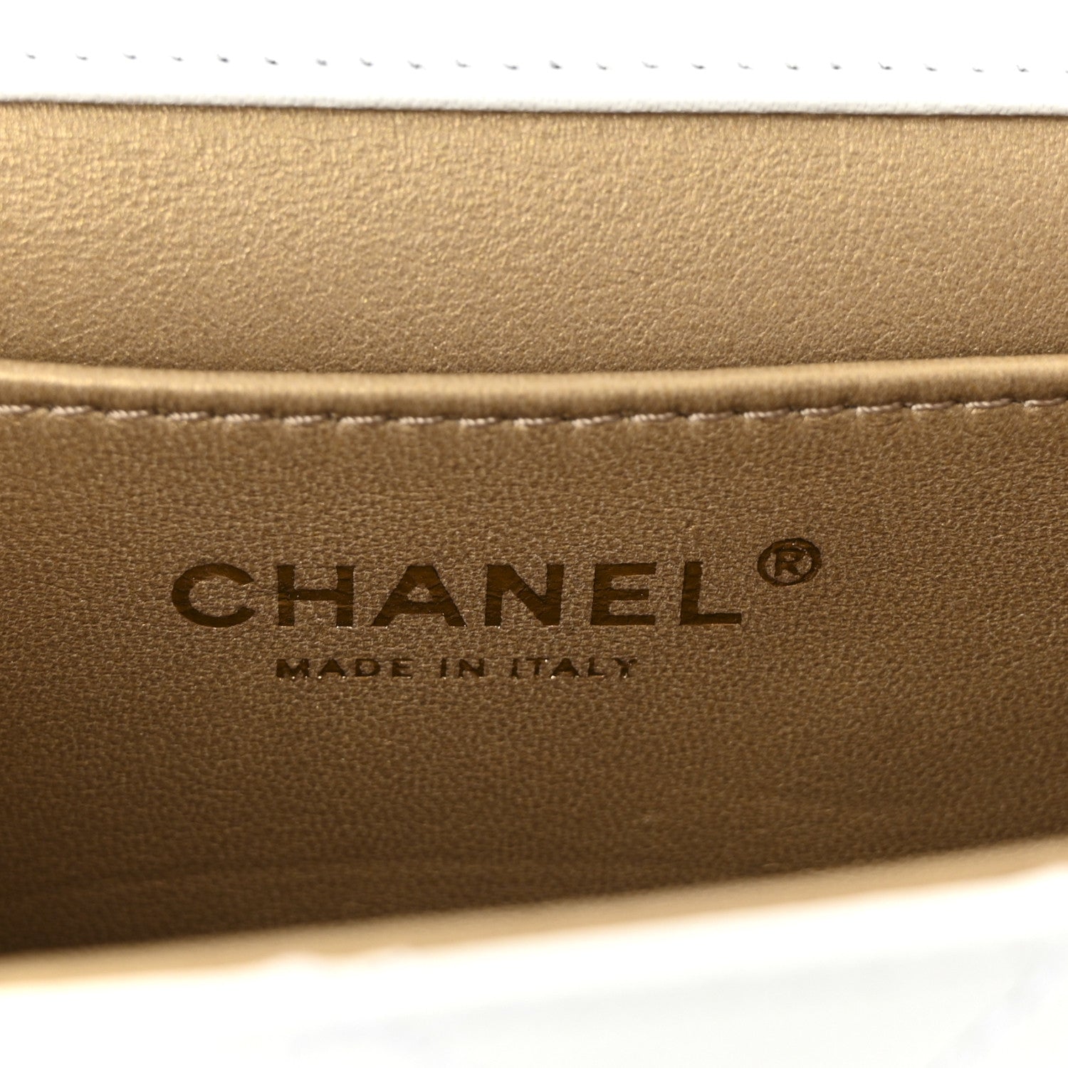 Chanel Goatskin Quilted Chic Pearls Flap White 6 of 10