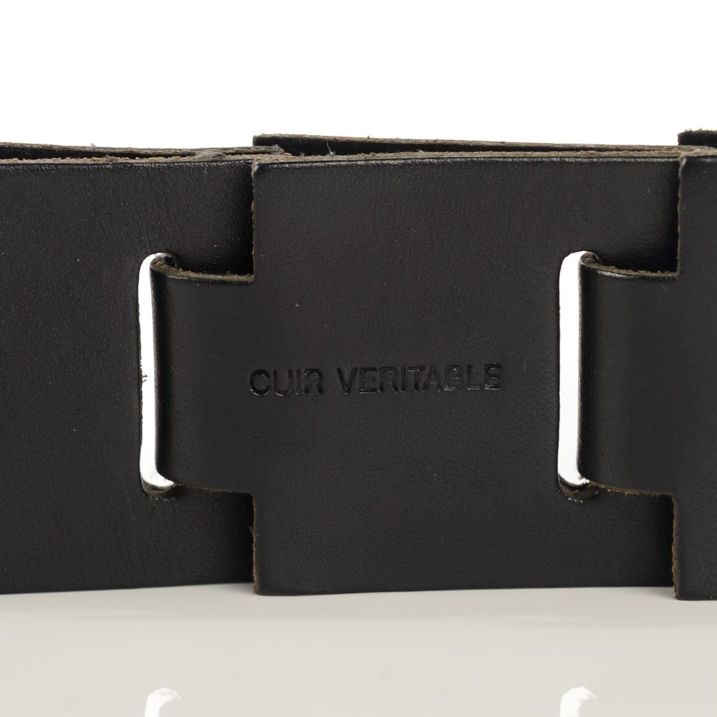Leather Link Belt Black