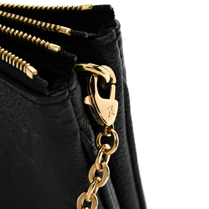 Louis Vuitton Empreinte Double Zip Pochette Black 5 of 13