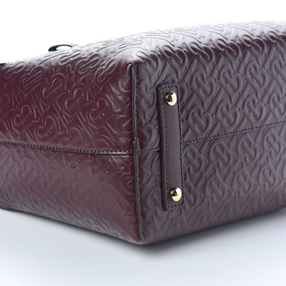 Burberry Calfskin Embossed Monogram Small Belt Bag Oxblood 9 of 10