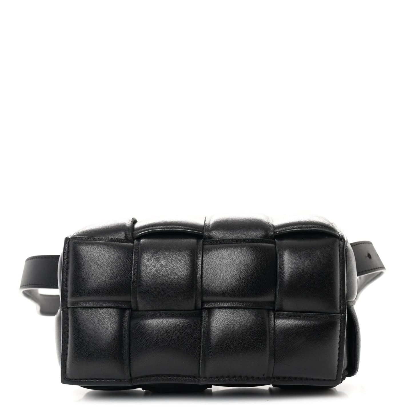 Nappa Maxi Intrecciato Padded The Belt Cassette Bag Black