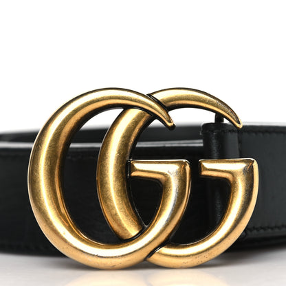 Gucci Calfskin Double G 30mm Belt 75 30 Black 6 of 7