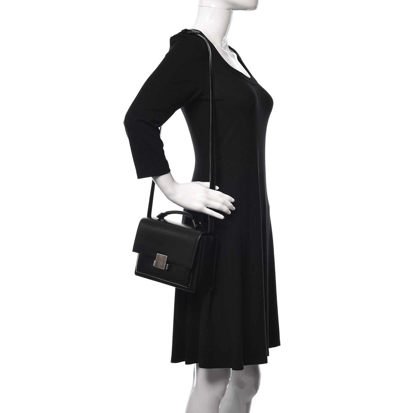 Calfskin Medium Bellechasse Satchel Black