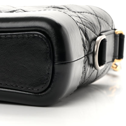 Chanel Aged Calfskin Quilted Small Gabrielle Hobo Black 10 of 14