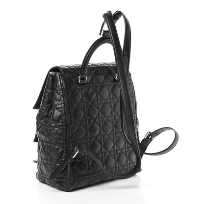 Christian Dior Lambskin Cannage Large Stardust Backpack Black 3 of 9