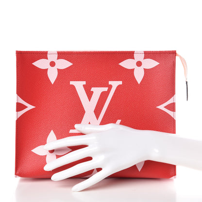 Louis Vuitton Monogram Giant Toiletry Pouch 26 Rouge 2 of 8