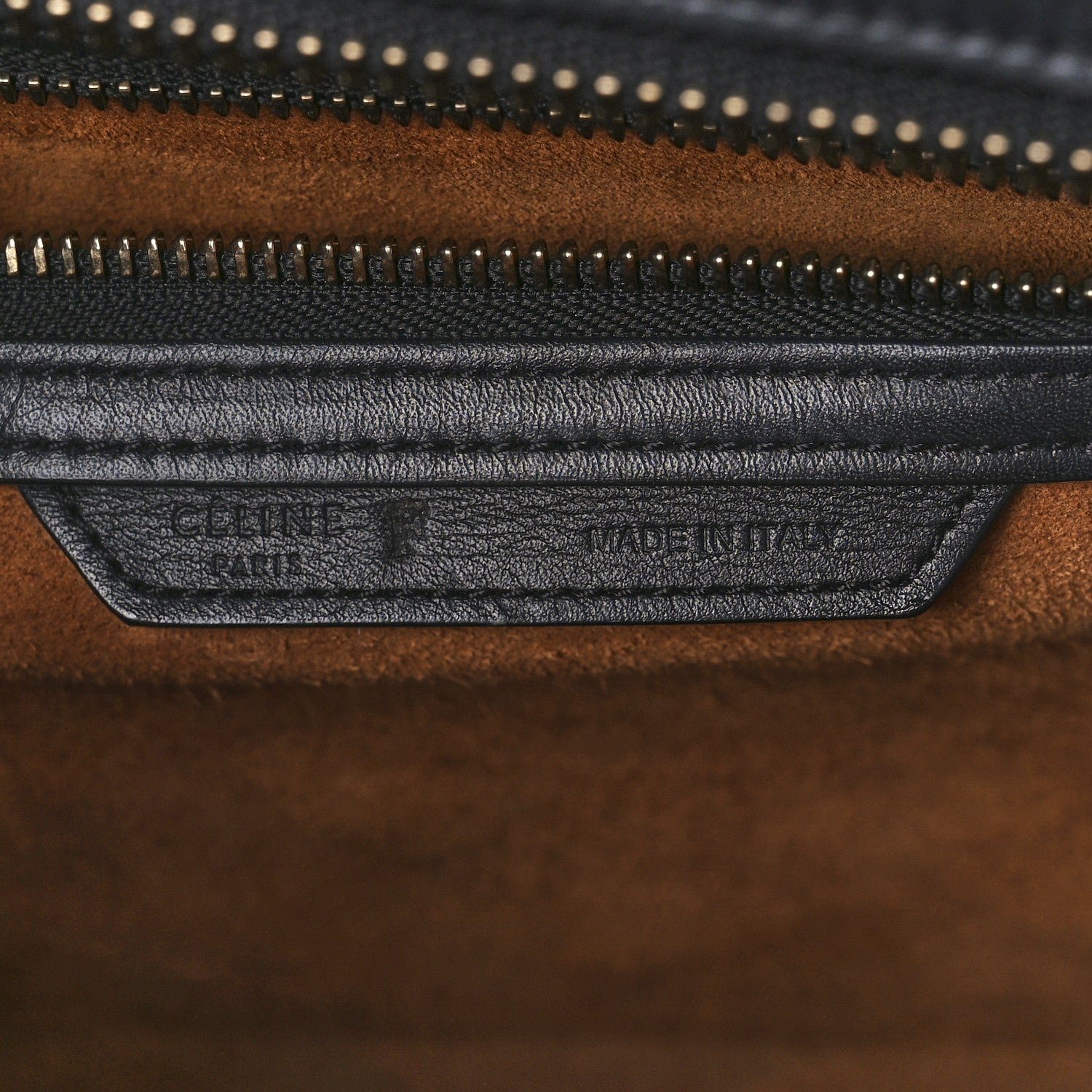 Celine Grained Calfskin Nubuck Mini Tri-Color Luggage Royal Blue 6 of 12