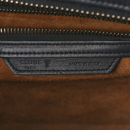 Celine Grained Calfskin Nubuck Mini Tri-Color Luggage Royal Blue 6 of 12