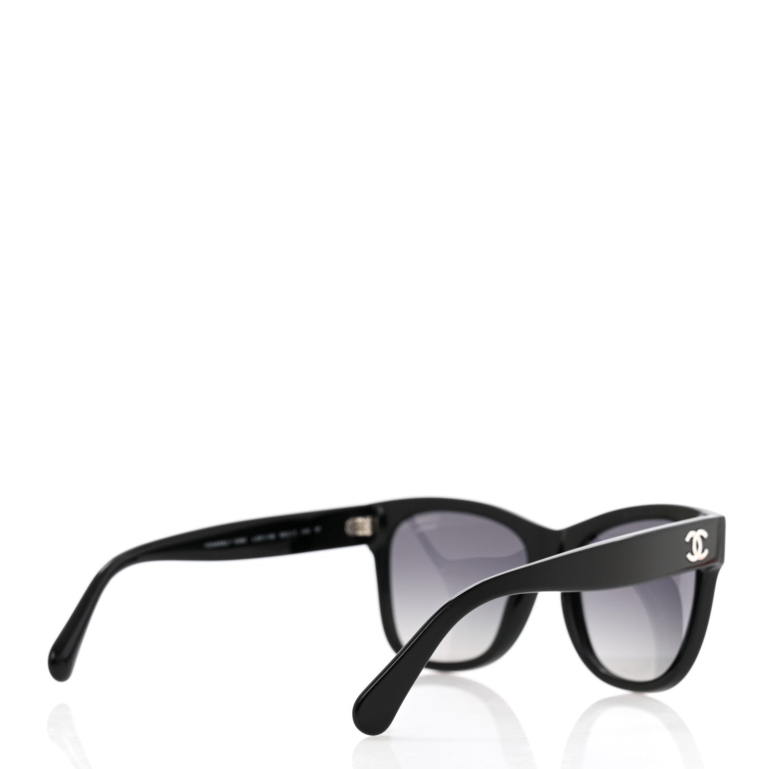Chanel Acetate Polarized Square CC Sunglasses 5380 Black 4 of 8