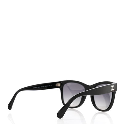 Chanel Acetate Polarized Square CC Sunglasses 5380 Black 4 of 8