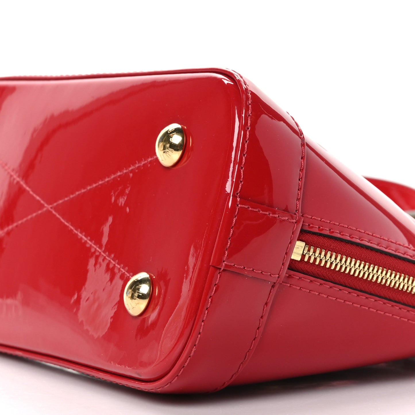 Patent Monogram Alma BB Scarlet