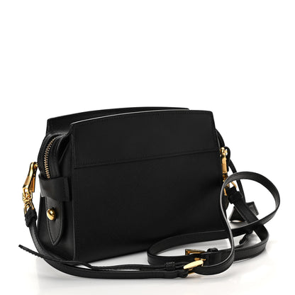 Prada Saffiano City Calfskin Esplanade Crossbody Bag Black 3 of 9