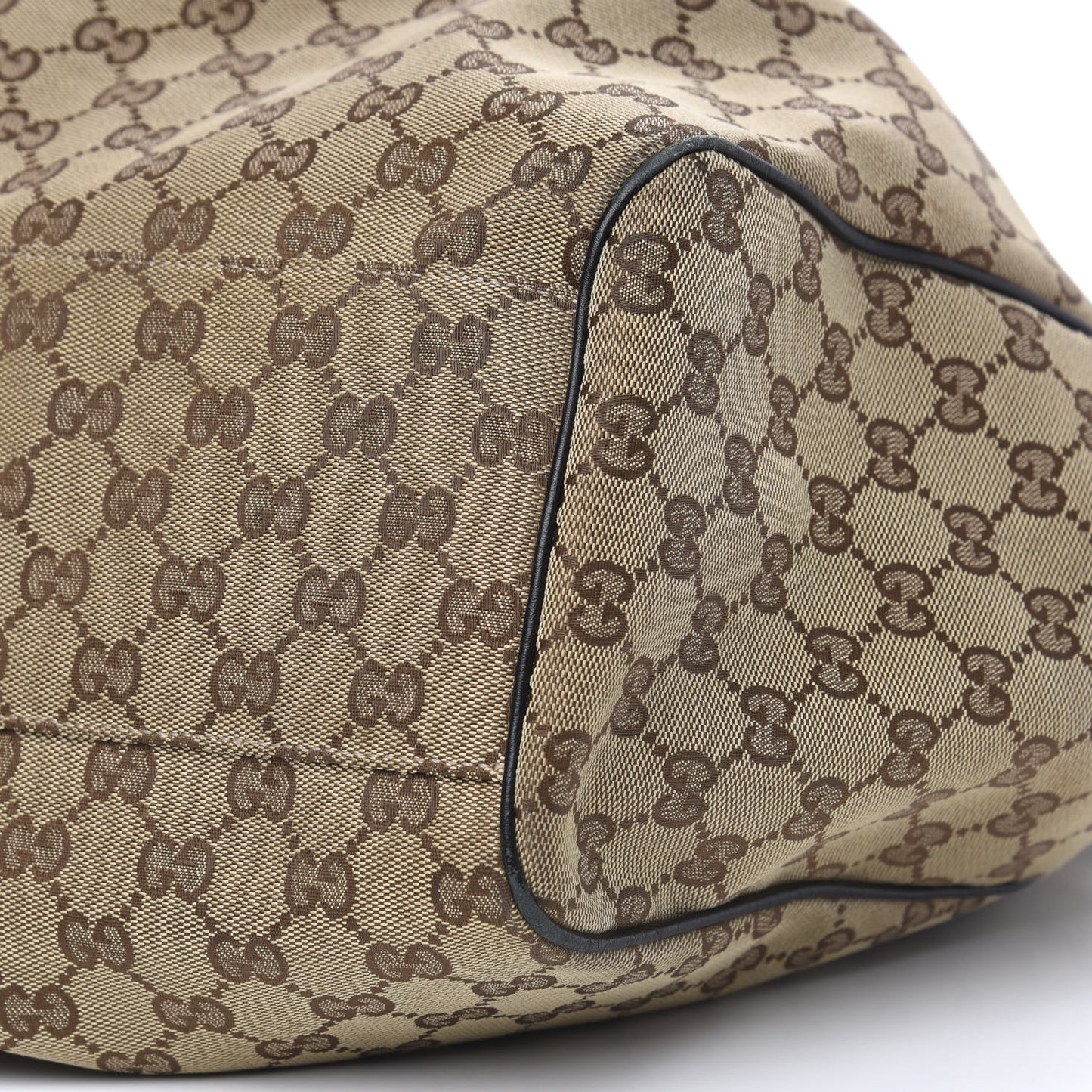 Monogram Large Sukey Tote Beige Ebony Black