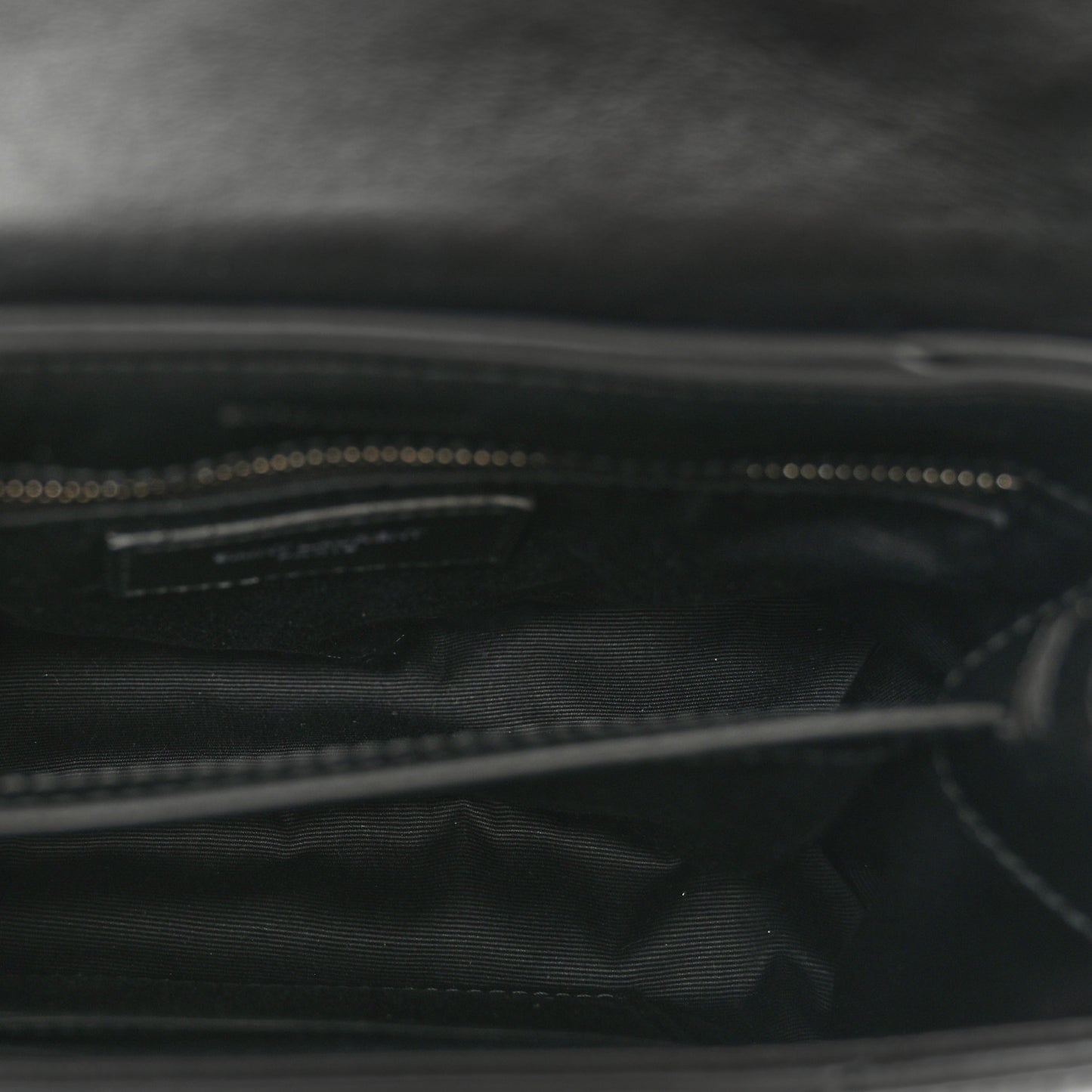 Calfskin Y Quilted Monogram Toy Loulou Crossbody Bag Black