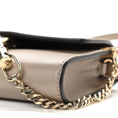 Chloe Suede Calfskin Mini Faye Shoulder Bag Motty Grey 10 of 10