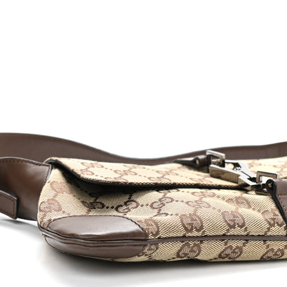 Gucci Monogram Flap Shoulder Bag Brown 9 of 10