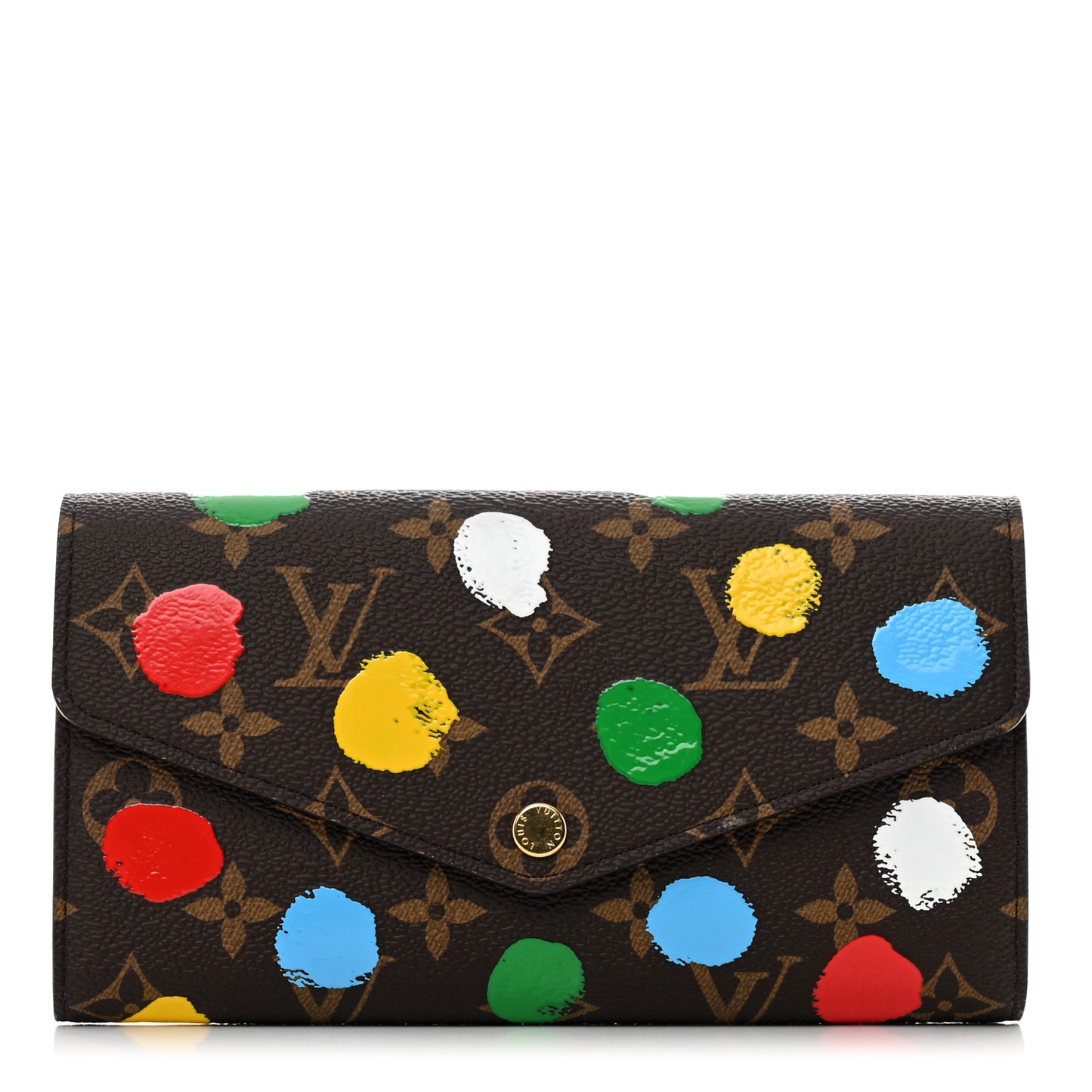 X YK Monogram Sarah Wallet