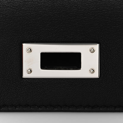 Hermes Swift Kelly Cut Clutch Pochette Black 28 of 29