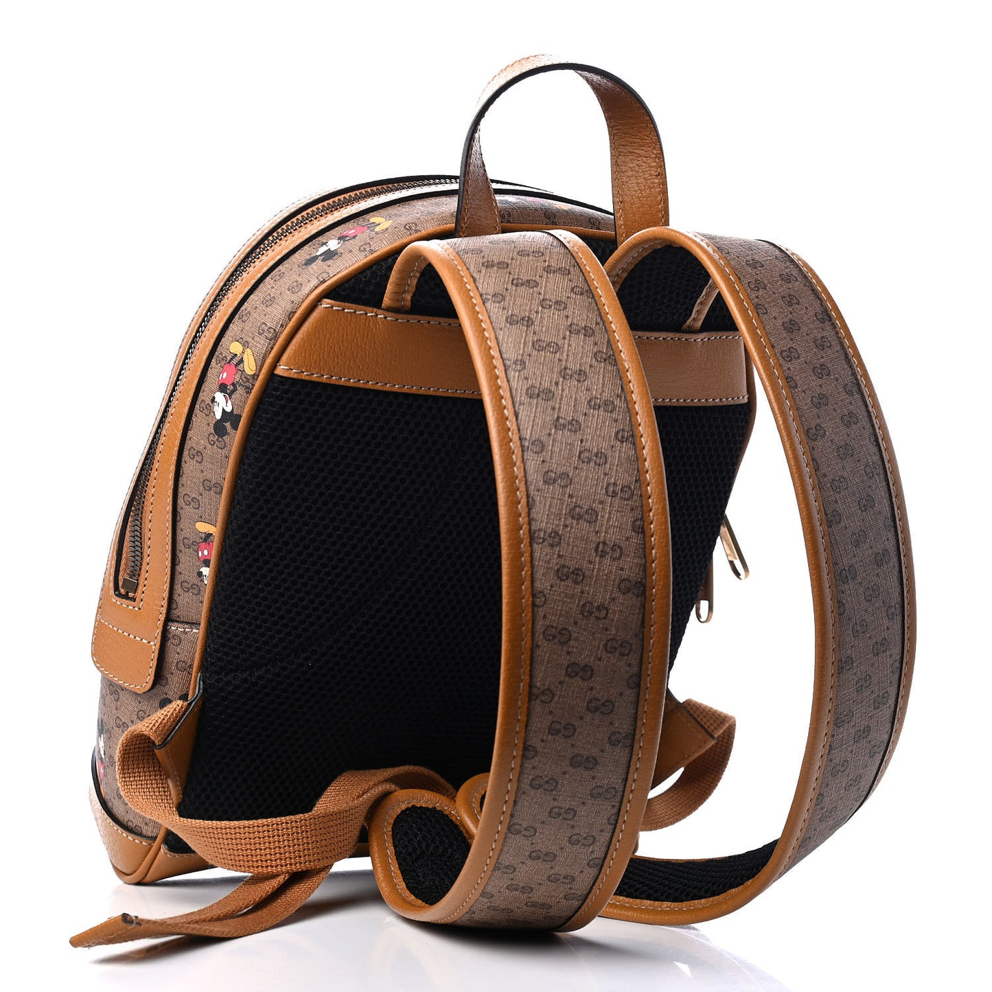 X DISNEY Mini Vintage GG Supreme Monogram Mickey Mouse Small Dome Backpack Beige Vintage Sun Oil