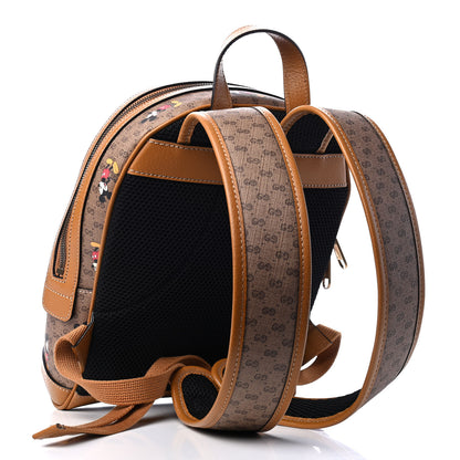 Gucci X DISNEY Mini Vintage GG Supreme Monogram Mickey Mouse Small Dome Backpack Beige Vintage Sun Oil 3 of 9