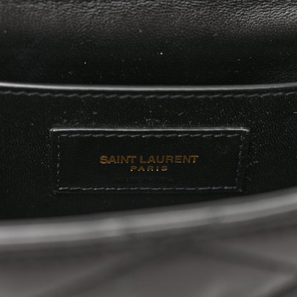 Saint Laurent Lambskin Quilted Monogram June Box Bag Black 6 of 14