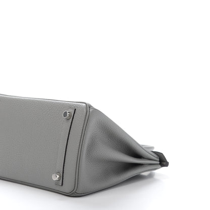 Hermes Togo Birkin 25 Gris Mouette 9 of 12