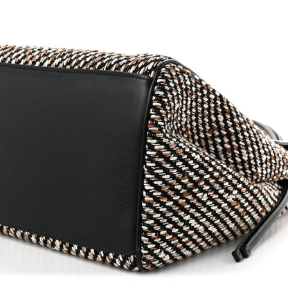 Chanel Tweed Calfskin Urban Essentials Large Shopping Bag Black Multicolor 9 of 9