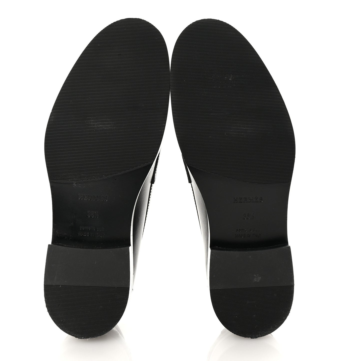 Calfskin Womens Hot Loafer 36.5 Black