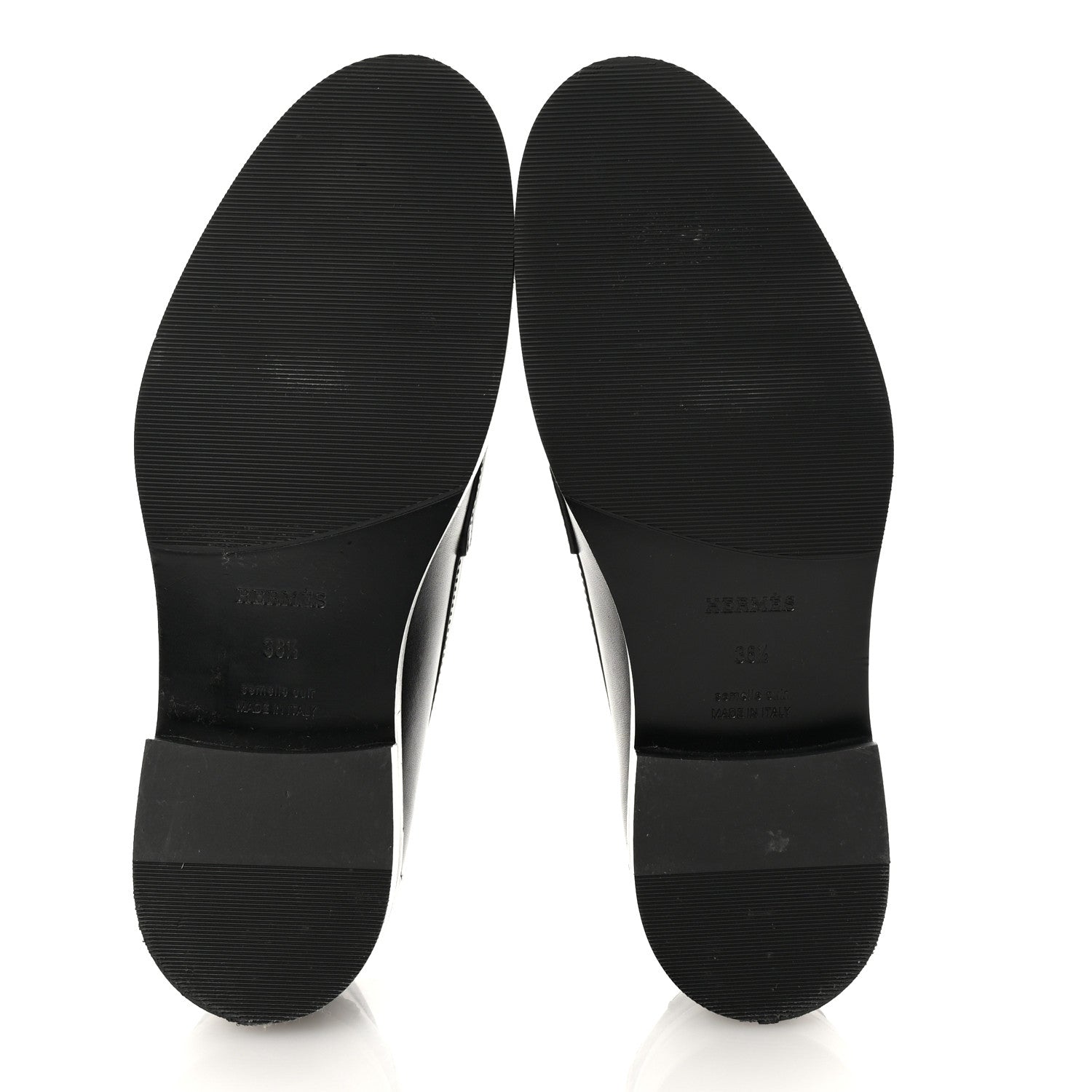 Hermes Calfskin Womens Hot Loafer 36.5 Black 6 of 9