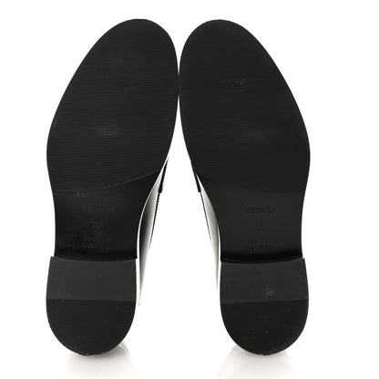 Hermes Calfskin Womens Hot Loafer 36.5 Black 6 of 9